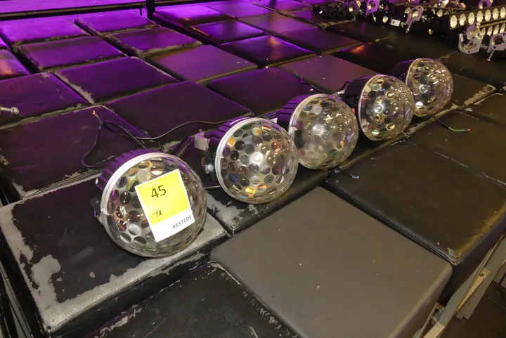 5x Showtec Discokugel-Lichteffektgerät Modell: Disco Star